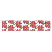 Table Runner Kerstmis Poinsettias Korte Tafelloper (Horizontaal)