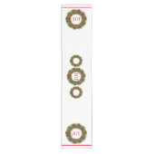 Table Runner met kerstfeest Korte Tafelloper (Voorkant)