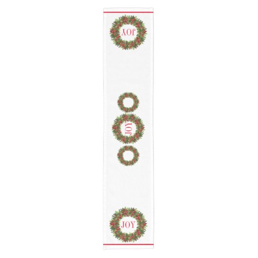 Table Runner met kerstfeest Korte Tafelloper (Voorkant)