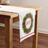 Table Runner met kerstfeest Korte Tafelloper (Voorbeeld)