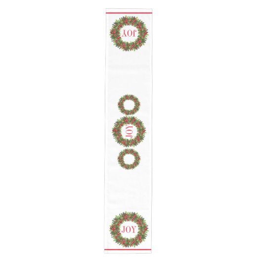 Table Runner met kerstfeest Medium Tafelloper (Voorkant)