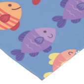 Table Runner - Multi Colour Fish Design 2 Lange Tafelloper (Hoek)