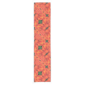 Table Runner - Oranje Begonia Korte Tafelloper (Voorkant)