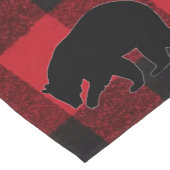 Table Runner Red Buffalo Plaid Beer Zwart Korte Tafelloper (Hoek)
