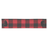 Table Runner Red Buffalo Plaid Beer Zwart Korte Tafelloper (Horizontaal)