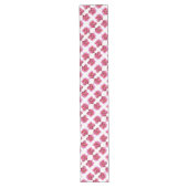Table Runner Roze Pioenrozen Lange Tafelloper (Voorkant)