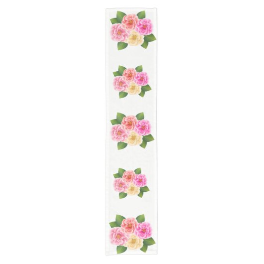 Table Runner-Rozen Korte Tafelloper (Voorkant)