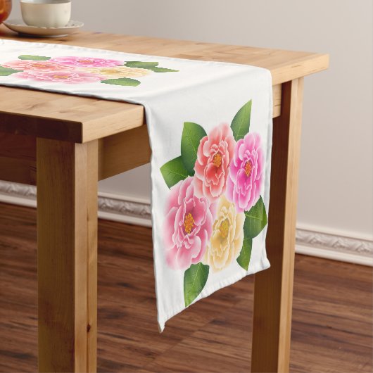 Table Runner-Rozen Korte Tafelloper (Voorbeeld)