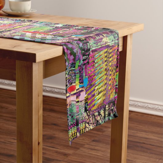 Table Runner – Urban Fractals Korte Tafelloper (Voorbeeld)