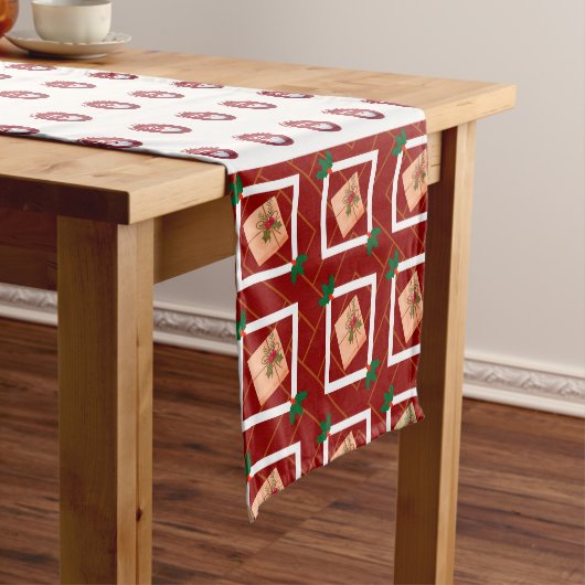 table runners for merry christmas korte tafelloper (Voorbeeld)