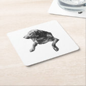 Table-Side Pause, Labrador Kartonnen Onderzetters (Schuin)