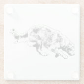 Table Sprint: Golden Snapshot Glazen Onderzetter (Achterkant)