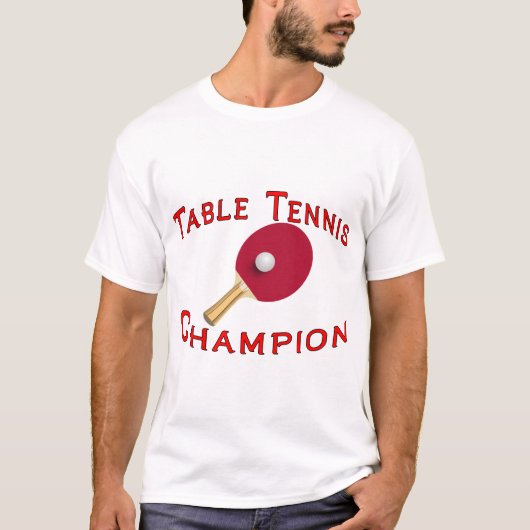 Table Tennis Champion T-shirt (Voorkant)
