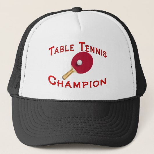 Table Tennis Champion Trucker Pet (Voorkant)