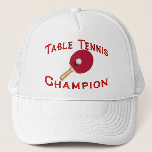 Table Tennis Champion Trucker Pet (Voorkant)