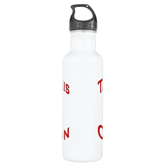 Table Tennis Champion Waterfles (Achterkant)