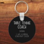 Table Tennis Coach Definition Fun Ping Pong Humor Sleutelhanger (Voorkant)