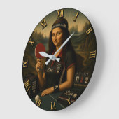 Table Tennis Funny Mona Lisa Ping Pong Grote Klok (Hoek)