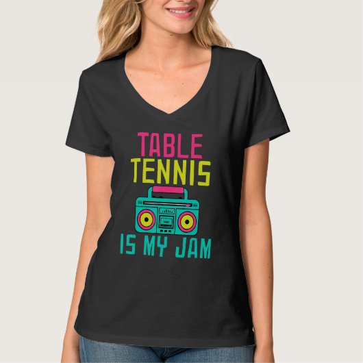 Table Tennis is my Jam Table Tennis T-shirt (Voorkant)