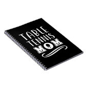 Table Tennis mama Notitieboek (Rechterzijde)