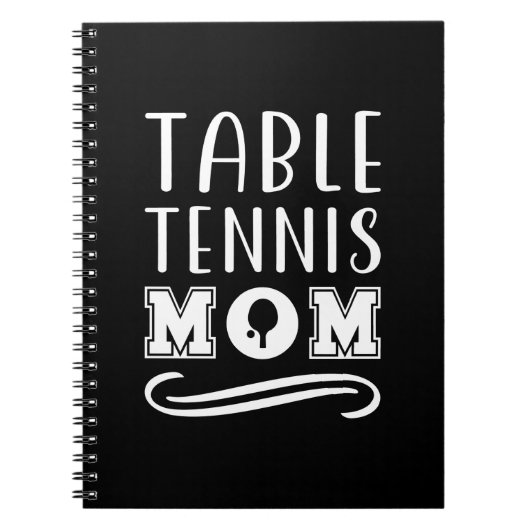 Table Tennis mama Notitieboek (Voorkant)