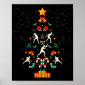 Table Tennis Ng Ng Player Christmas Tree Xmas Long Poster (Voorkant)
