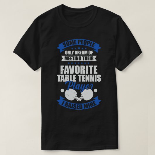 Table Tennis Pap Gift T-shirt (Design voorkant)