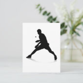 Table Tennis Player Briefkaart (Staand voorkant)