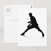Table Tennis Player Briefkaart (Voorkant / Achterkant)