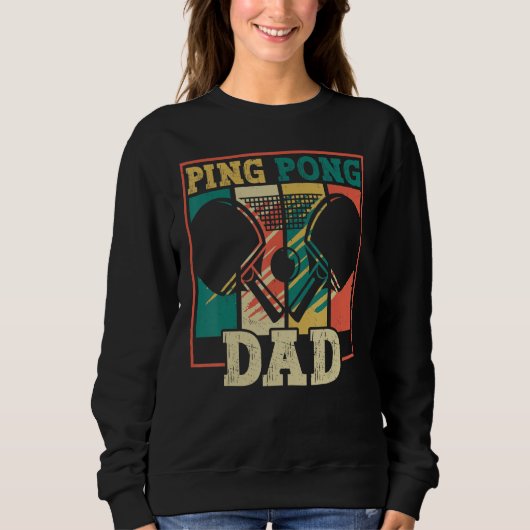 Table tennis player father ping pong dad funny tab trui (Voorkant)