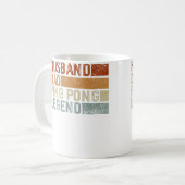 Table Tennis Player Husband Dad Father Ping Pong P Koffiemok (Voorkant links)