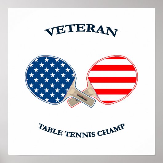 Table Tennis Veteran Poster (Voorkant)