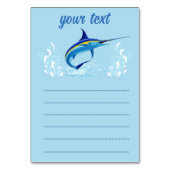 Table Tent Sign Kaart (Achterkant)