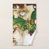 Table Top Gaming Dragon Cat Bad Handdoek (Handdoek)