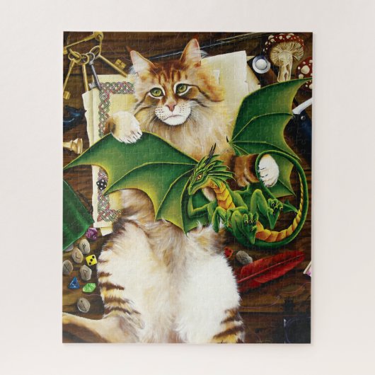Table Top Gaming Dragon Cat Legpuzzel (Verticaal)