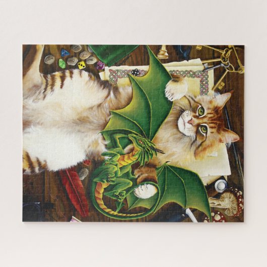 Table Top Gaming Dragon Cat Legpuzzel (Horizontaal)