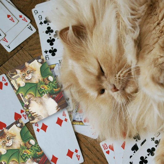 Table Top Gaming Dragon Cat Pokerkaarten