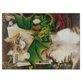 Table Top Gaming Dragon Cat Snijplank (Voorkant)
