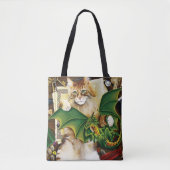 Table Top Gaming Dragon Cat Tote Bag (Voorkant)