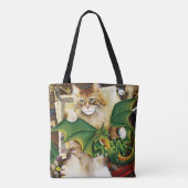 Table Top Gaming Dragon Cat Tote Bag (Achterkant)