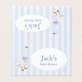 table topper kaart (Buitenkant ongevouwen)