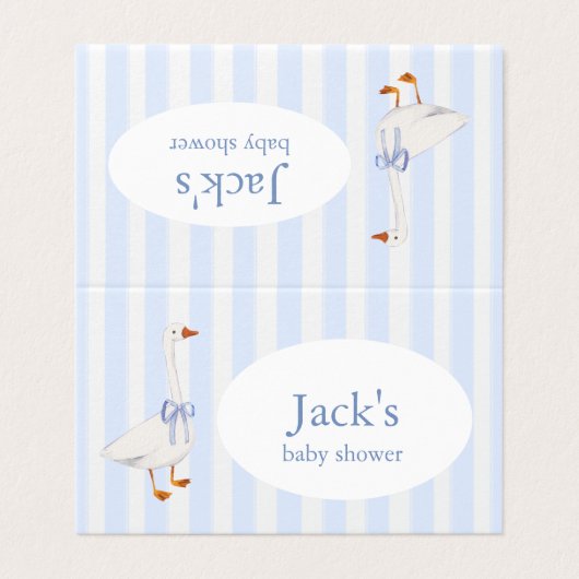 table topper kaart (Buitenkant ongevouwen)