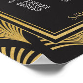 Table Wedding Gatsby Art Deco 1920s 20 Seat Plan P Poster (Hoek)