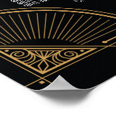 Table Wedding Gatsby Art Deco Poster 20 Zitplaatse (Hoek)