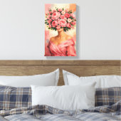 Tableau Déco (Beauté Florale )  Canvas Afdruk (Insitu (Slaapkamer))