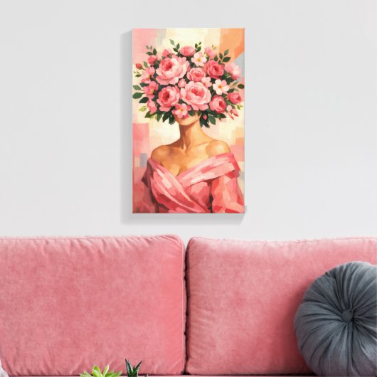 Tableau Déco (Beauté Florale )  Canvas Afdruk (Insitu (Woonkamer))