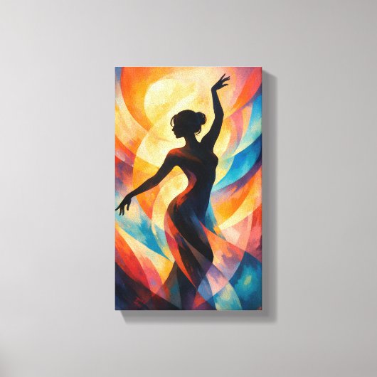 Tableau Déco (Dame Gracieuse Abstrait )  Canvas Afdruk (Voorkant)