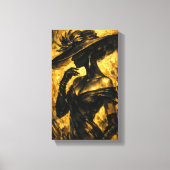 Tableau Déco (Elégance Or Noir )  Canvas Afdruk (Voorkant)