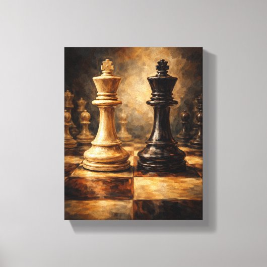 Tableau Déco (Face De Roi) Art Déco Canvas Afdruk (Voorkant)