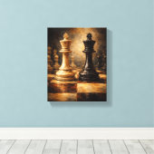 Tableau Déco (Face De Roi) Art Déco Canvas Afdruk (Insitu (Houten vloer))